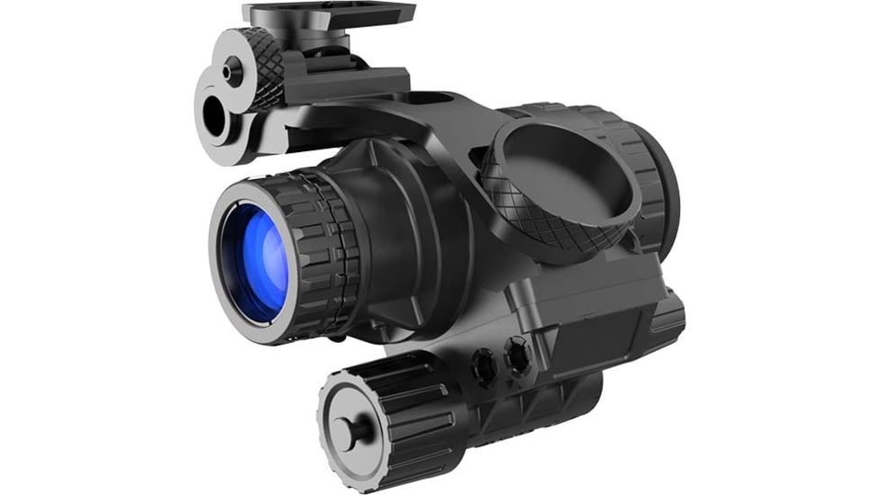 RIX RNV-14 1x25mm Night Vision Monocula rwith White Tubes 1800 FOM, Black, Small, RNV14W18