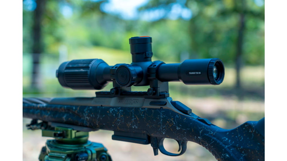 RIX Tourer T50 Digital Night Vision Rifle Scope, 3.5-28x50mm, 4K UHD Sensor, F1.2 Lens, Black, RIX Tourer T50