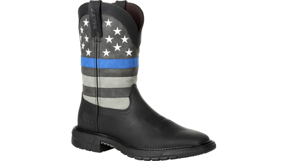 Rocky Boots Blue Line Western Boot, RKD0072BB10W