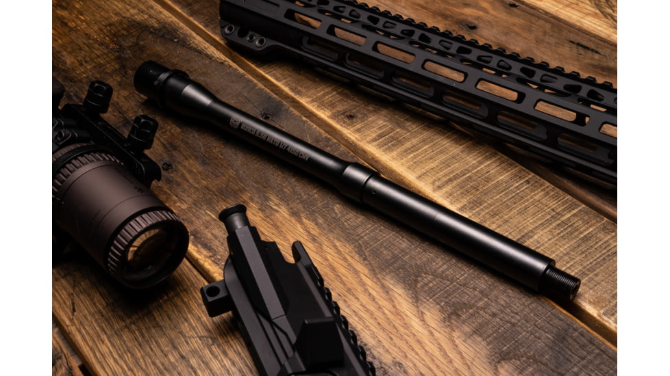 Rosco Manufacturing Bloodline 5.56 NATO Barrel, M4, 12.5in, Carbine, 1-7 Twist, 1/2x28 Thread, Nitride, Black, BL-125-M4-556-7-C