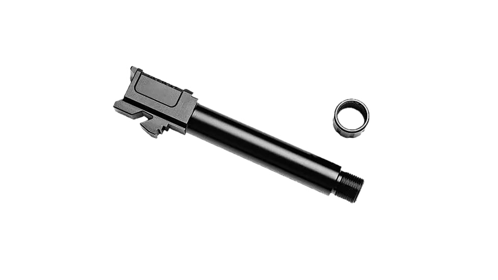 Rosco Manufacturing Bloodline V2 Glock 19 9mm Luger Threaded Pistol Barrel, 4.62in, 1-10 RH, Melonite, Black, BL-G19-9MM-M-TB-V2