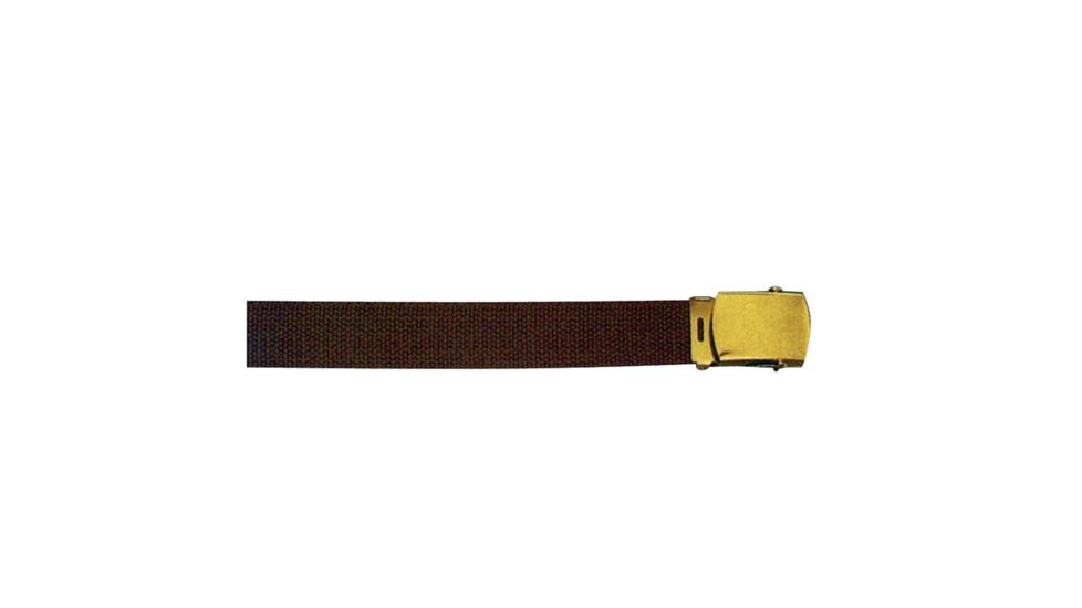 Rothco 44 Inch Military Web Belts, Gold, Brown, 4185-Gold-Brown