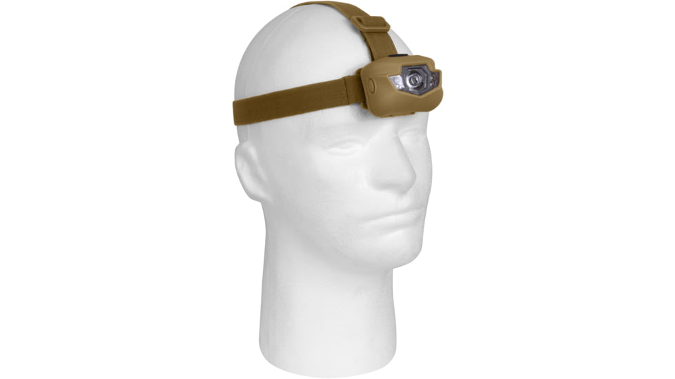 Rothco 5 Bulb LED Headlamp, AAA, Red/White, 90 Lumens, Coyote Brown, 2856