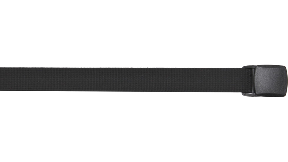 Rothco 54 Inch Military Plastic Buckle Web Belt, Black, 4963