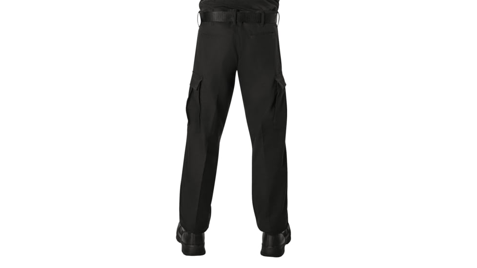 Rothco Active Flex Fleece Lined Canvas Work Pants, Black, 28 Waist, 30 Inseam, 62090-Black-28Wx30L