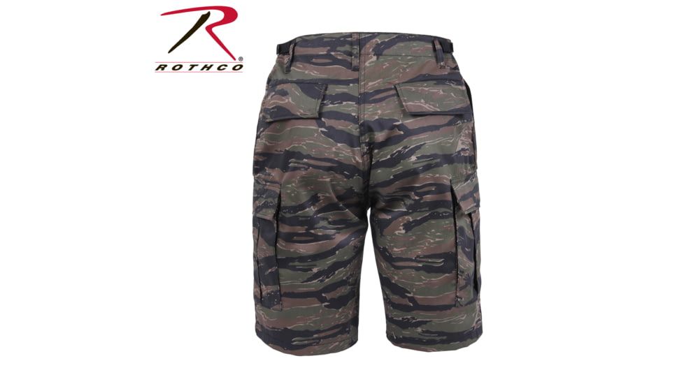 Rothco Camo BDU Shorts, Tiger Stripe Camo, Small, 7085-TigerStripeCamo-S