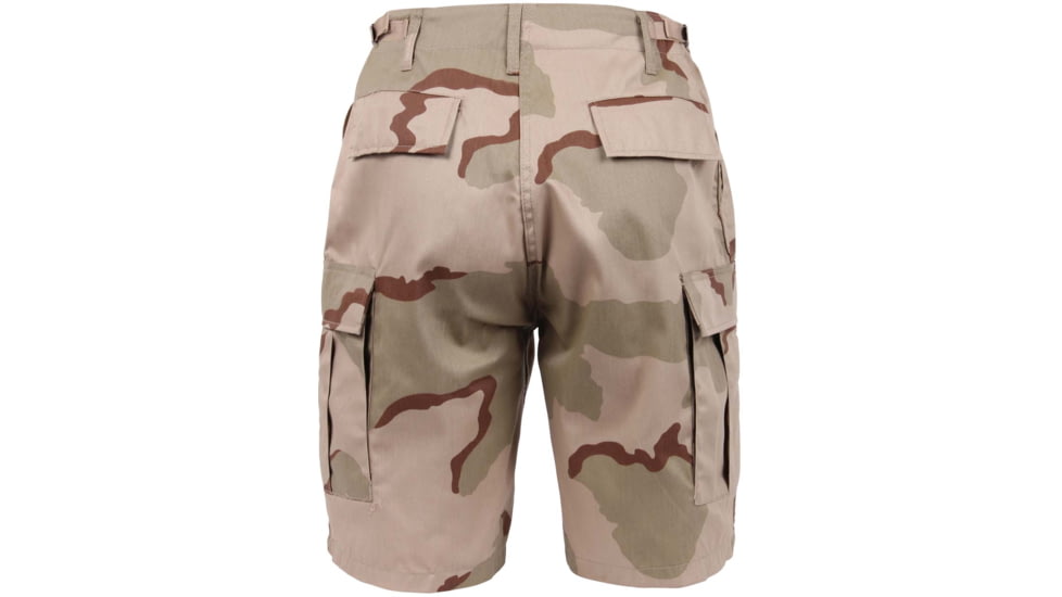 Rothco Camo BDU Shorts, Tri-Color Desert Camo, Large, 7672-Tri-ColorDesertCamo-L