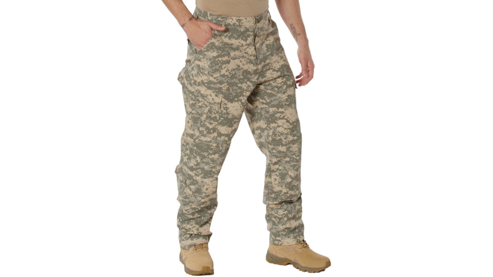 Rothco Camo Combat Uniform Pants, ACU Digital Camo, S, 5755-S