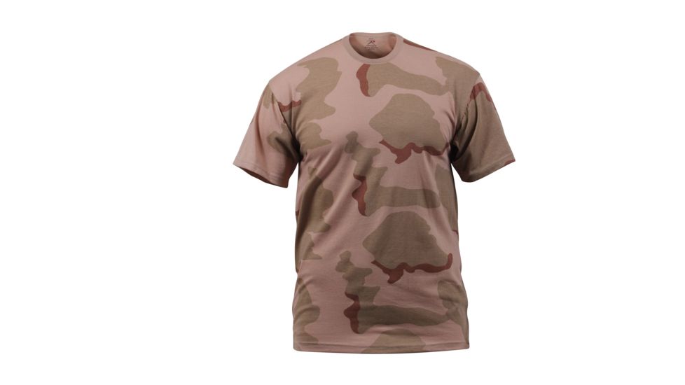 Rothco Camo T-Shirts, Tri-Color Desert Camo, XL, 8767-Tri-ColorDesertCamo-XL