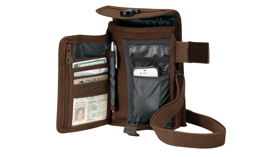 Rothco Canvas Travel Portfolio Bag, Brown, 2125-Brown