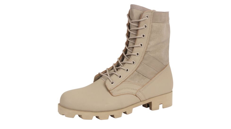Rothco Classic Military Jungle Boots, Desert Tan, 13, Regular, 5909-DesertTan-13-Regular