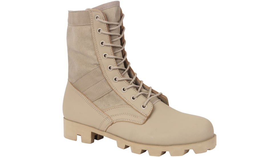 Rothco Classic Military Jungle Boots, Desert Tan, 3, 5909-599