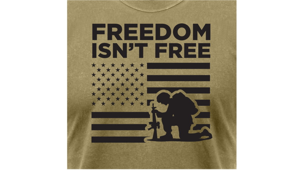 Rothco Freedom Isn't Free T-Shirt, Coyote Brown, Large, 10891-CoyoteBrown-L