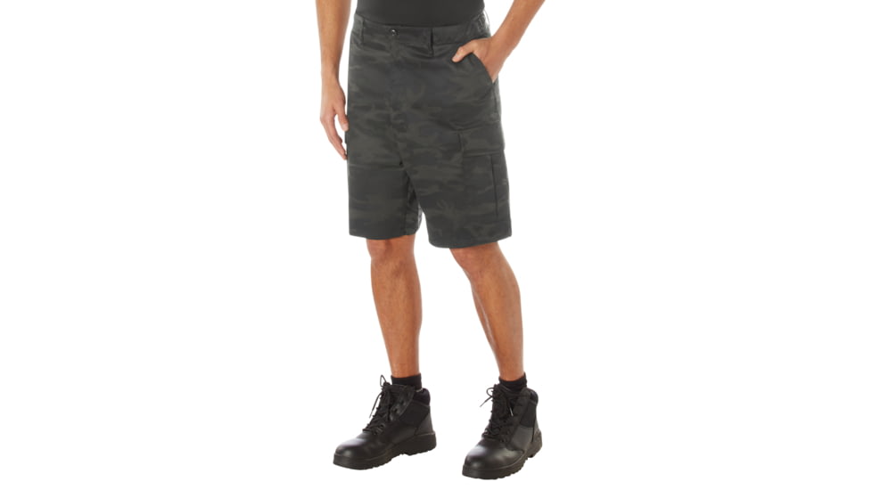 Rothco Colored Camo BDU Shorts - Mens, M, Midnight Black Camo, 12022-MidnightBlackCamo-M