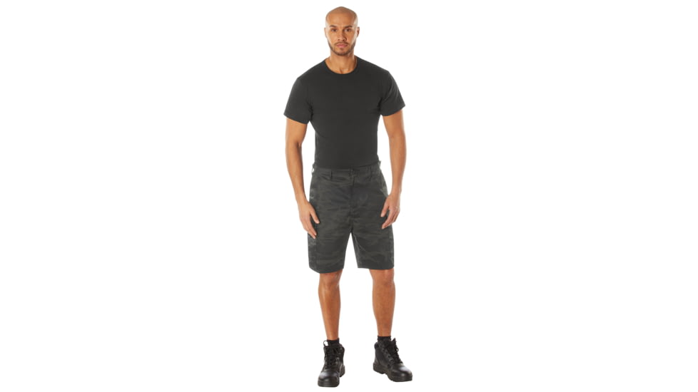 Rothco Colored Camo BDU Shorts - Men's, Midnight Black Camo, Medium, 12022-MidnightBlackCamo-M