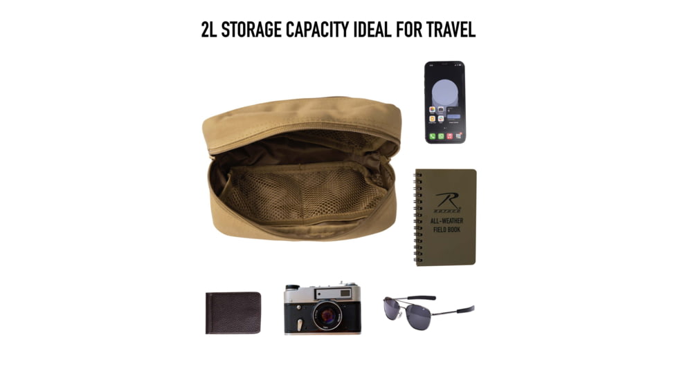 Rothco Crossbody Day Bag, Coyote Brown, 613902039445