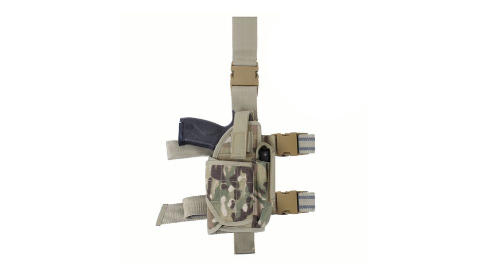 Rothco Deluxe Adjustable Drop Leg Tactical Holster, MultiCam, 10751-MultiCam