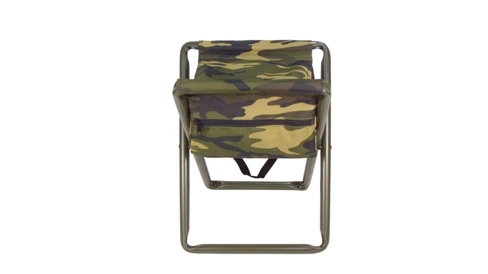 Rothco Deluxe Stool With Pouch, Woodland Camo, 4576-WoodlandCamo