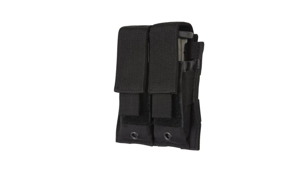 Rothco Double Pistol Mag Pouch - Molle, Black, 51002-Black