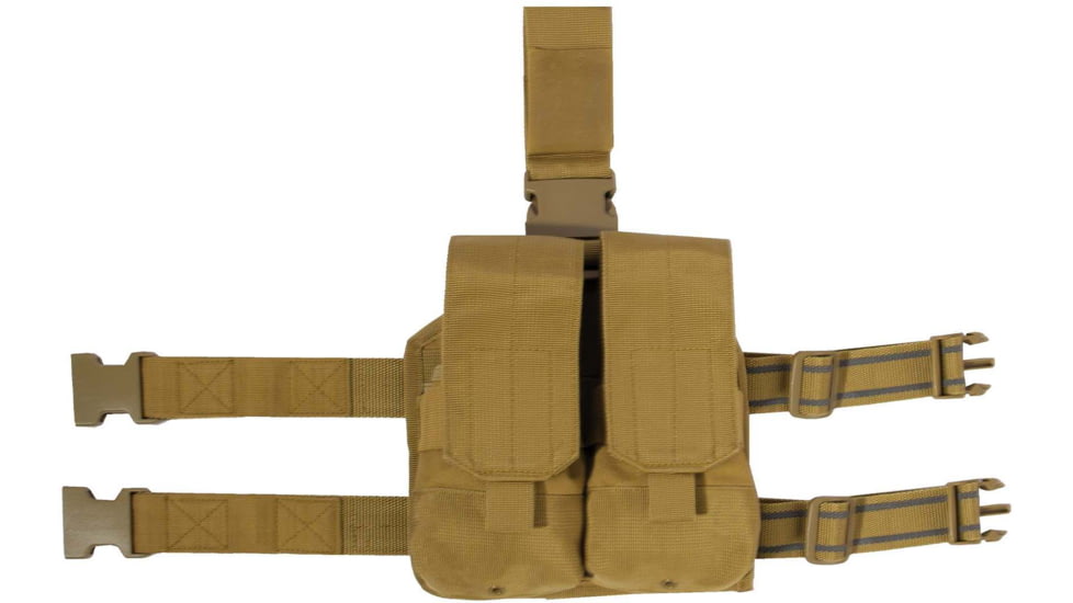 Rothco Drop Leg Double Mag Pouch, Coyote Brown, 10791-CoyoteBrown