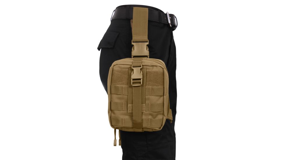 Rothco Drop Leg Medical Pouch, Coyote Brown, 21755-CoyoteBrown