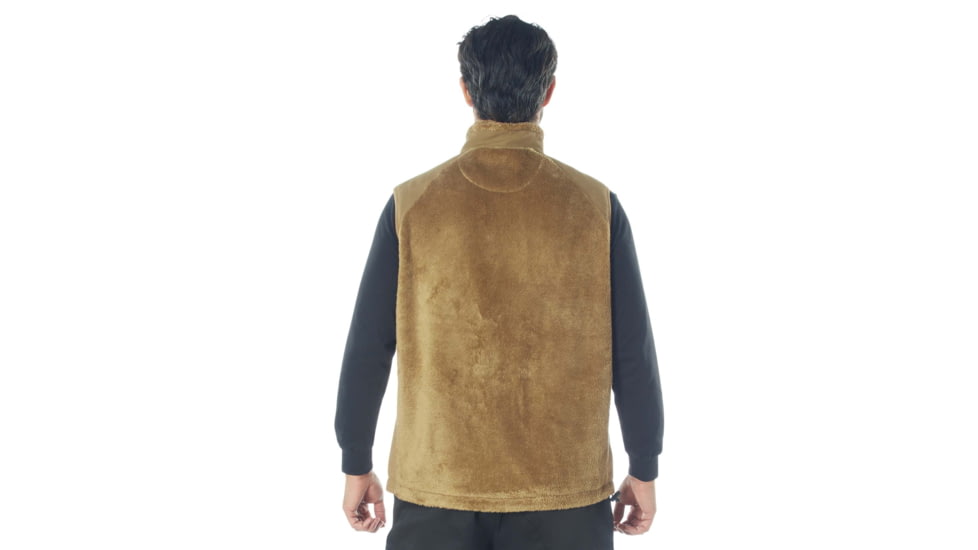 Rothco E.C.W.C.S. Fleece Vest, Coyote Brown, Medium, 613902039896