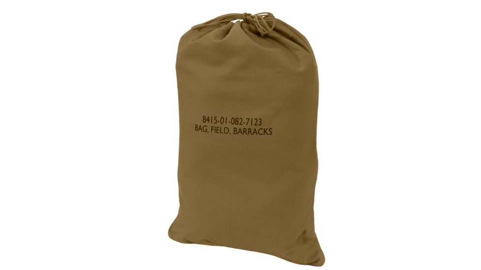 Rothco G.I. Type Canvas Barracks Bag, Coyote Brown, M, 2674-CoyoteBrown-M