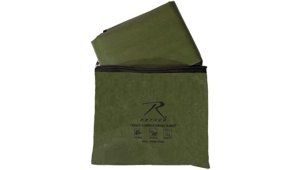 Rothco Heavy Duty Survival Blanket, Olive Drab, 90690