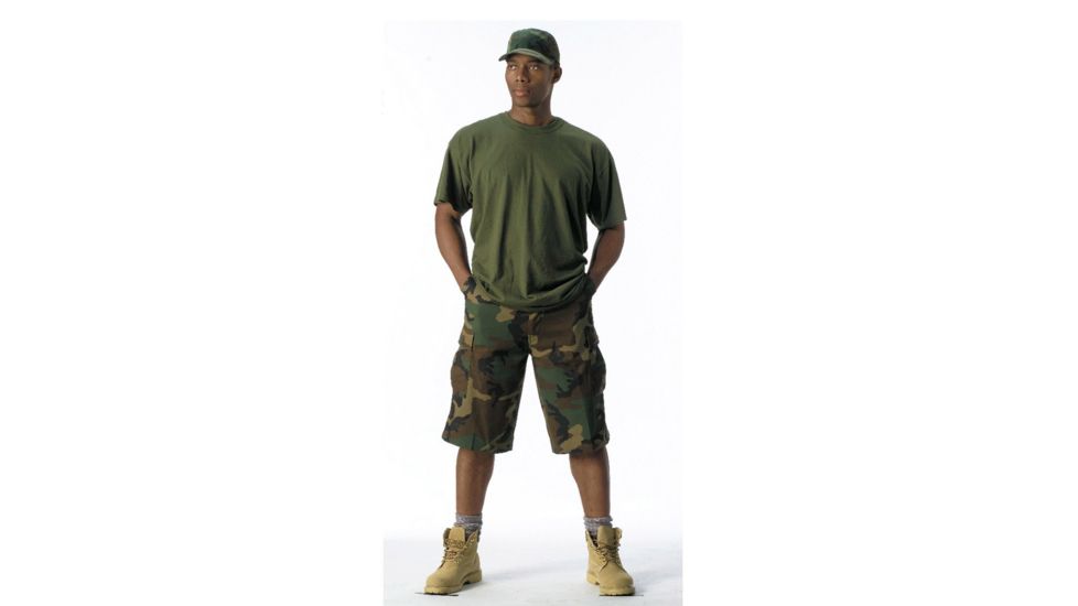 Rothco Long Length Camo BDU Short, Woodland Camo, 4XL, 7768-WoodlandCamo-4XL