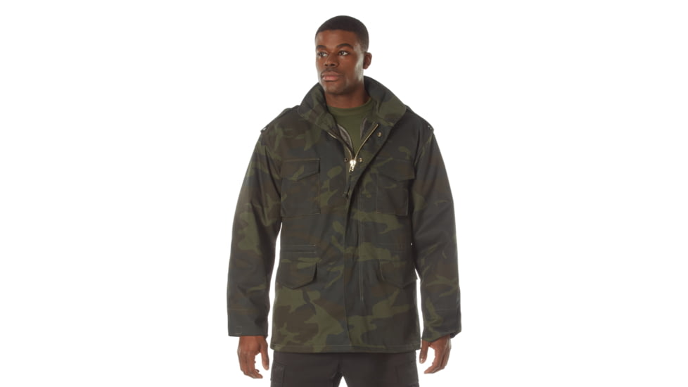 Rothco M-65 Camo Field Jacket, 3XL, Camo, 12087-MidnightWoodlandCamo-3XL