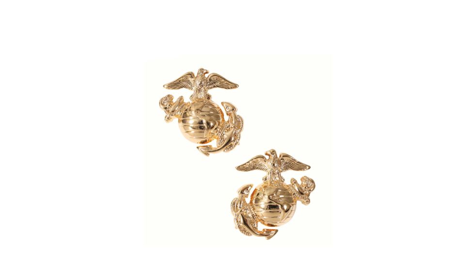 Rothco Marine Corps Globe &amp; Anchor Insignia, Gold, 1548-Gold