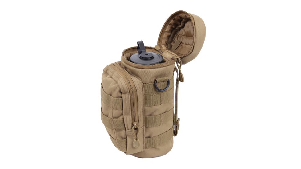 Rothco MOLLE Compatible Water Bottle Pouch, Coyote Brown, 2779-CoyoteBrown