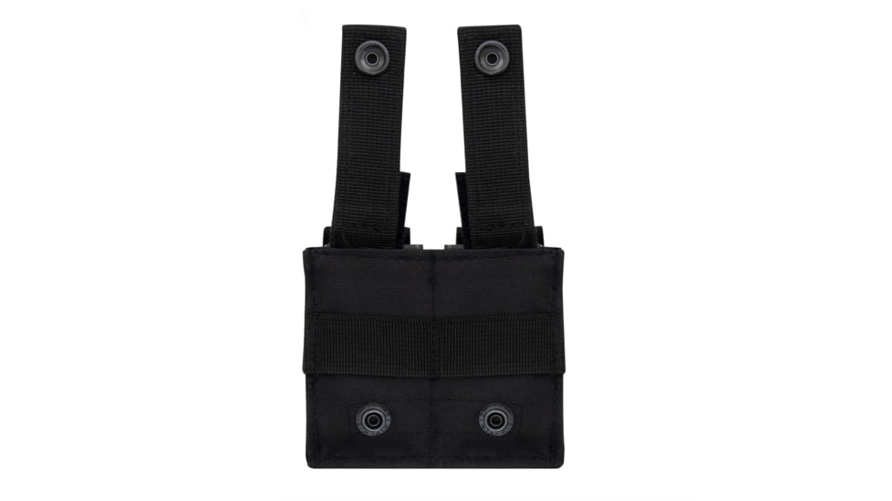 Rothco Molle Double Pistol Mag Pouch With Insert, Black, 51001-Black