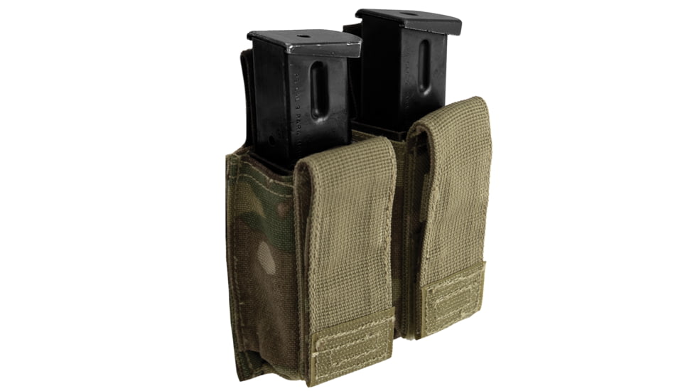Rothco Molle Double Pistol Mag Pouch With Insert, MultiCam, 51018-MultiCam