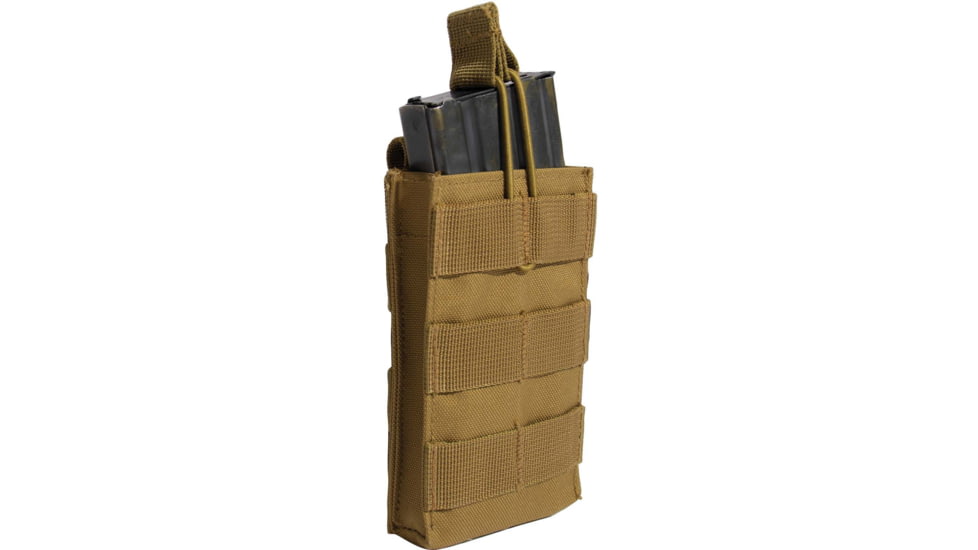 Rothco MOLLE Open Top Single Mag Pouch, Coyote Brown, 31001-CoyoteBrown