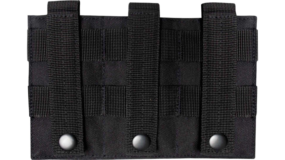 Rothco MOLLE Triple Pistol Mag Pouch, Black, 51102-Black