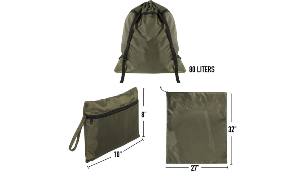 Rothco Packable Laundry Bag Backpack, 29292