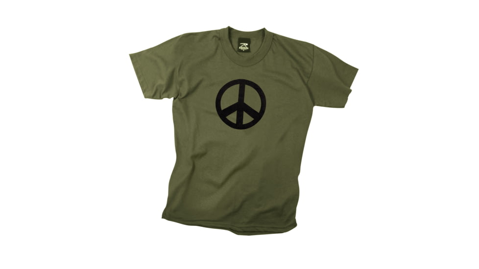 Rothco Peace T-Shirt - Men's, Olive Drab, 3XL, 60059-3XL