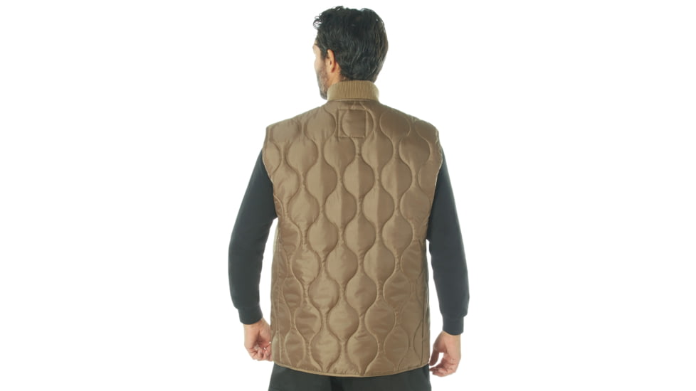 Rothco Quilted Woobie Vest - Mens, Coyote Brown, S, 20460-CoyoteBrown-S