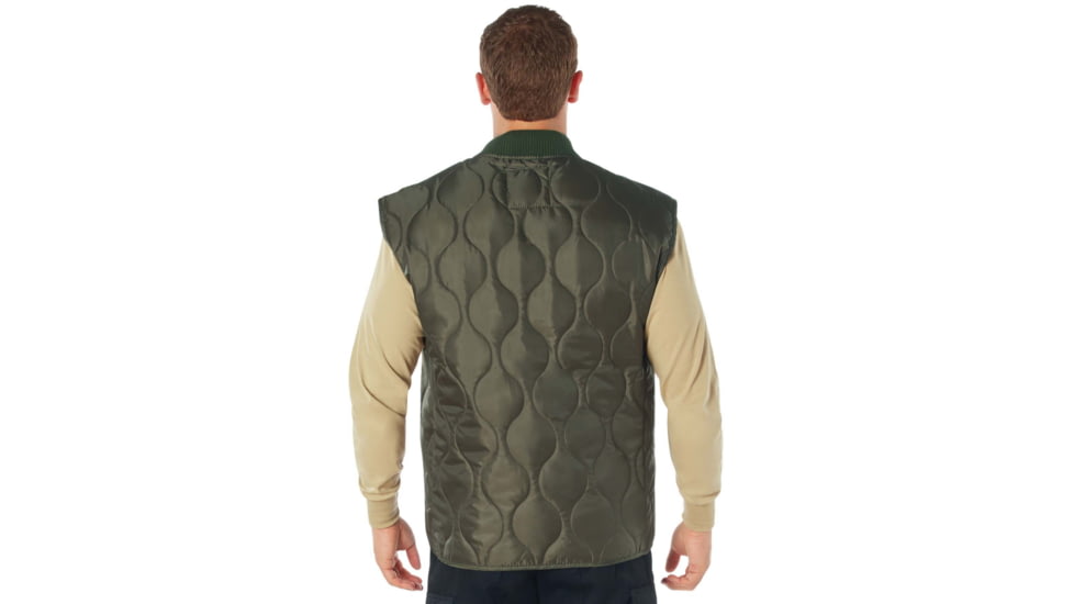 Rothco Quilted Woobie Vest - Mens, Olive Drab, Small, 10431-OliveDrab-S