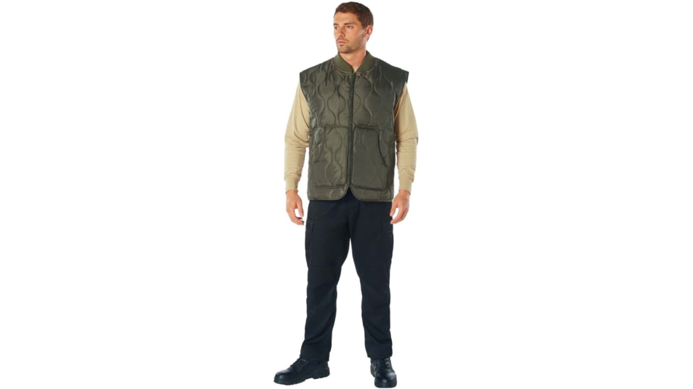Rothco Quilted Woobie Vest - Mens, Olive Drab, Small, 10431-OliveDrab-S