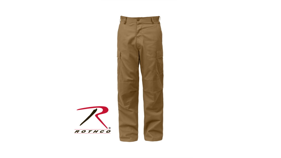 Rothco Relaxed Fit Zipper Fly BDU Pants, Coyote Brown, XL, 2904-CoyoteBrown-XL