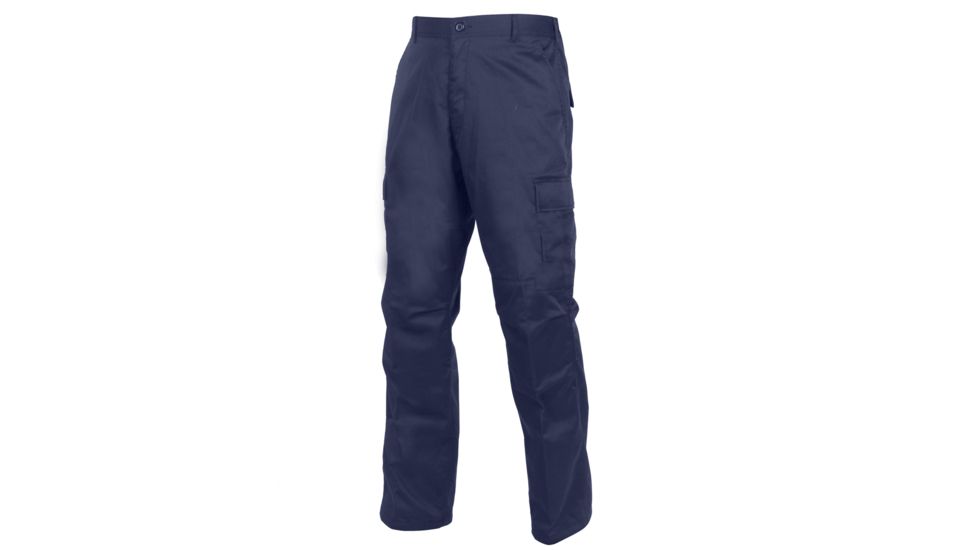 Rothco Relaxed Fit Zipper Fly BDU Pants, Navy Blue, XL, 2961-NavyBlue-XL