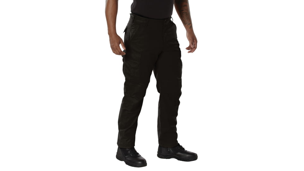 Rothco Rip-Stop BDU Pants, Black, 5XL 55in-59in, 20064