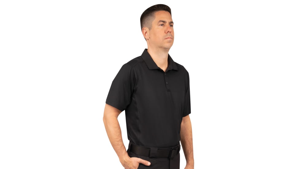 Rothco Short Sleeve Tactical Performance Polo - Men's, Black, Small, 77310-Black-S