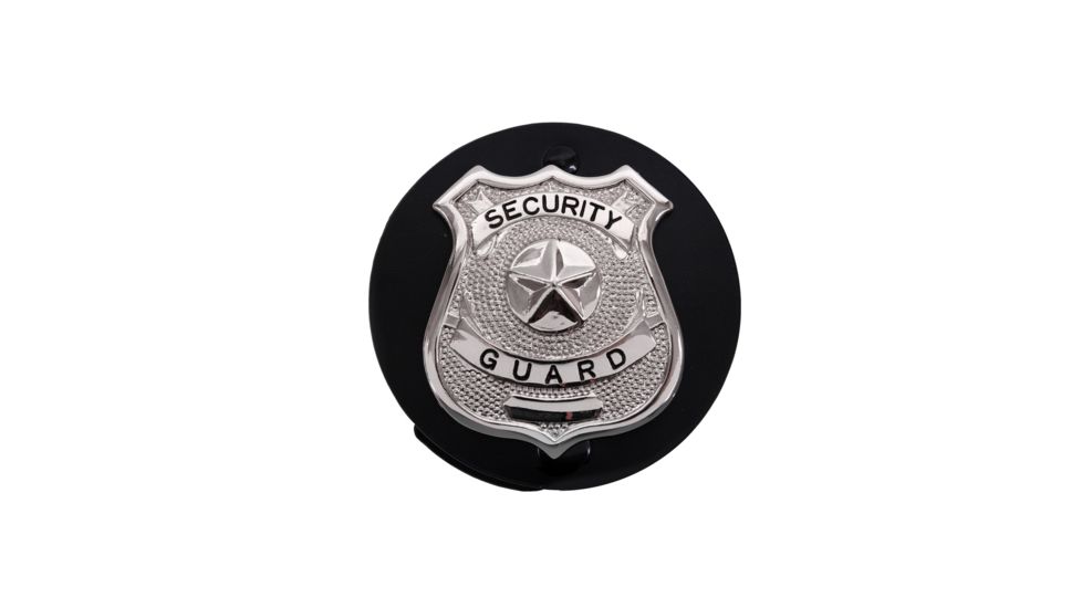 Rothco Round Leather Clip On Badge Holder, 1137