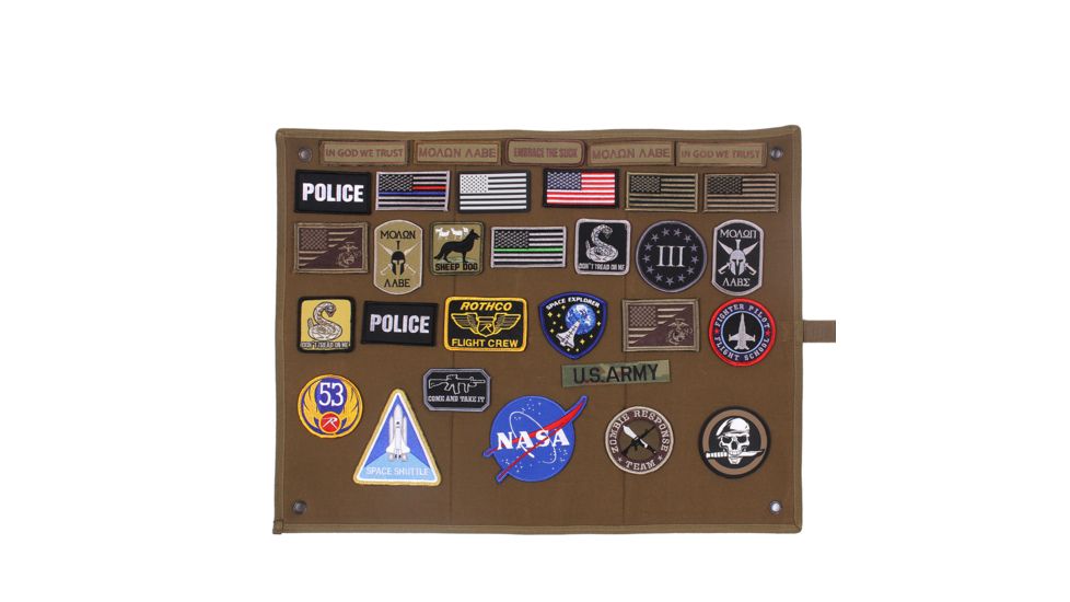 Rothco s Hanging Roll-Up Morale Patch Board, 9010