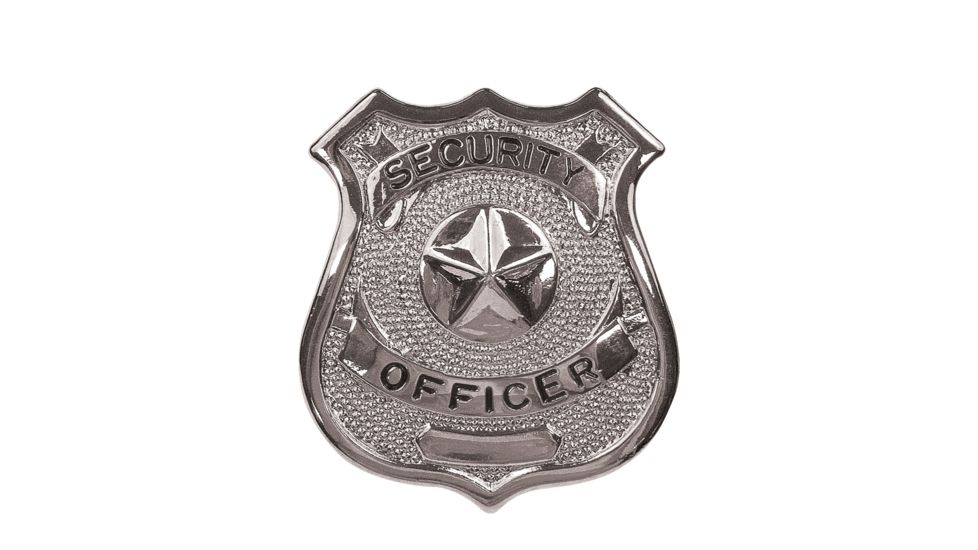 Rothco Security Officer Badge, Silver, 1901-Silver
