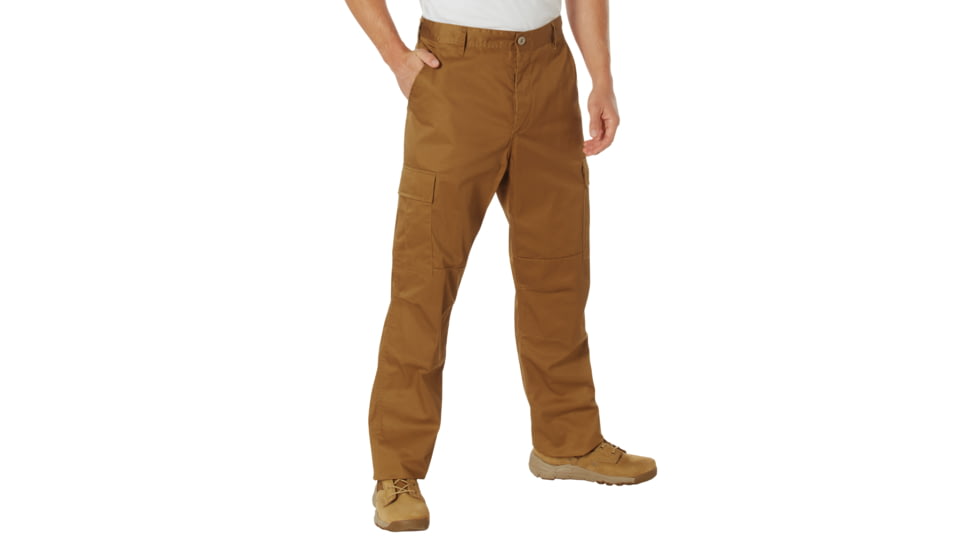 Rothco Tactical BDU Cargo Pants, Work Brown, Small, 27-31in Waist, 11140-WorkBrown-S27-31Waist