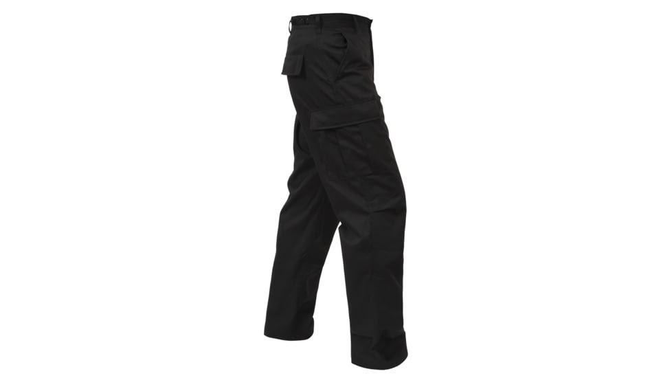 Rothco Tactical BDU Cargo Pants, Black, Medium, Short, 7971-Black-M-Short31-35Waist2612-2912Length